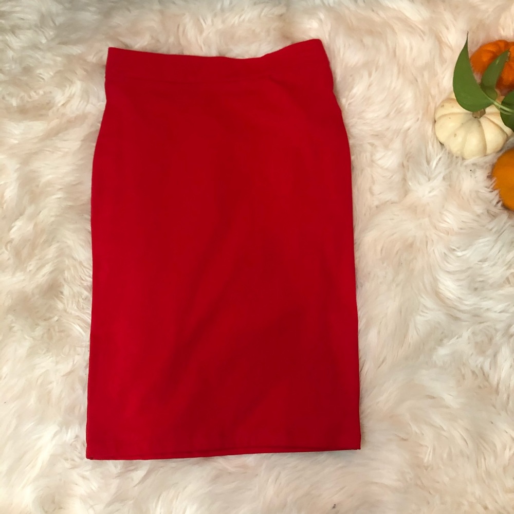 NWT Red Midi Skirt
